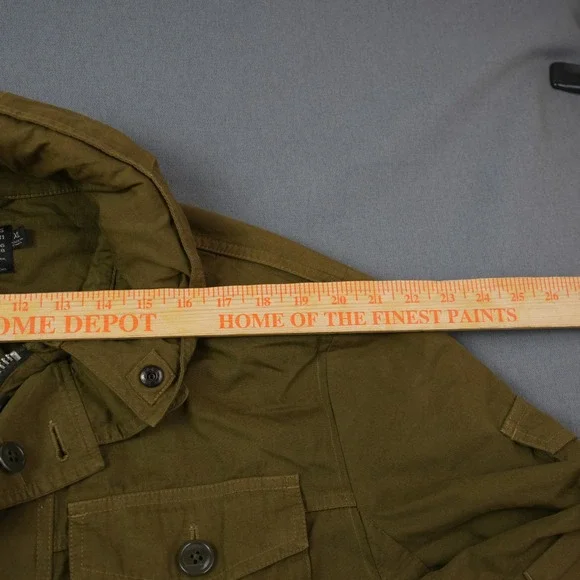 J. Crew M-65 Style Military Field Jacket in OD Green w/ built-in hood. - Picture 4 of 13